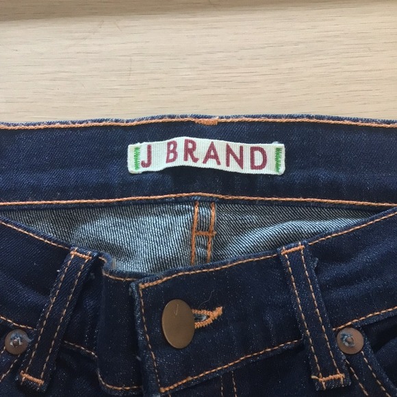 J BRAND Women Dark Wash Straight Leg Jeans Size 29 Ink Dark wash - Picture 7 of 9